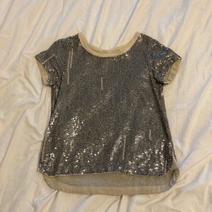 Anthropologie sequin top